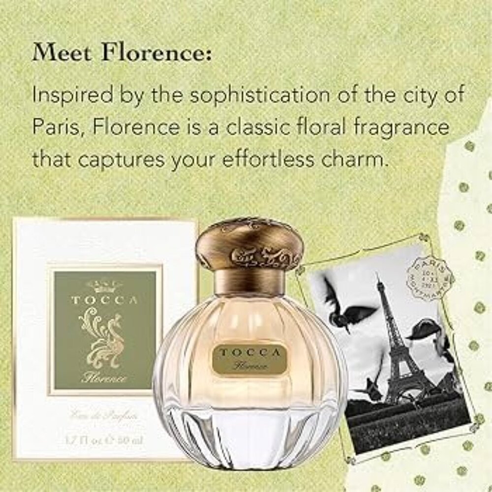 Tocca Florence EDP Classic Floral Bergamot Pear-Mini Roller 3ml,0.1oz-BOXED-NEW - Picture 6 of 13